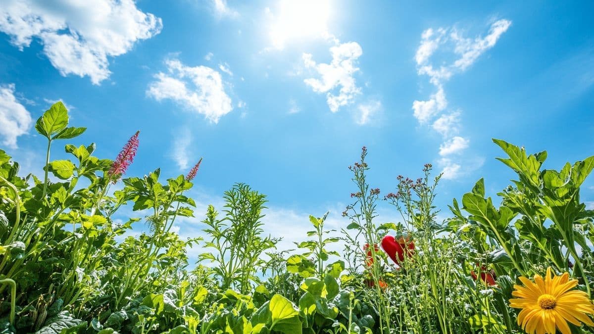 una vasta gamma di piante