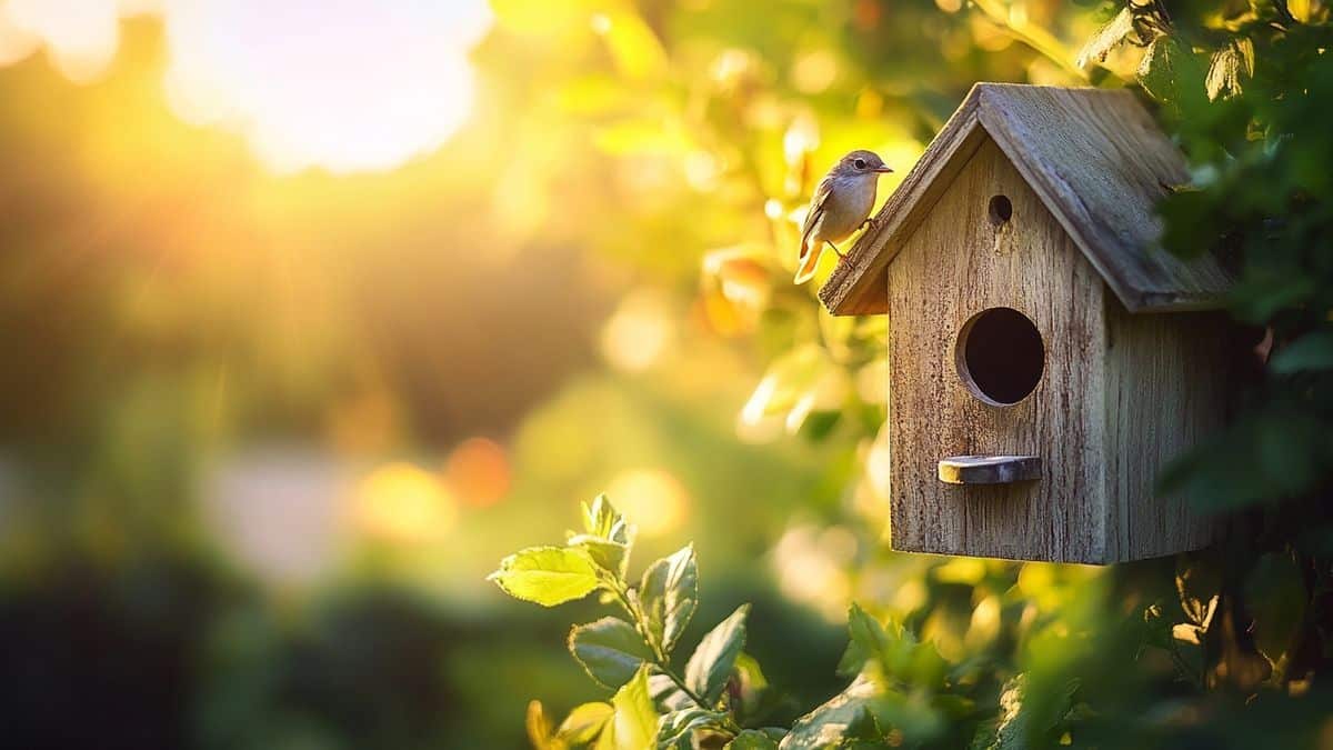 Un nido ben posizionato, un giardino pieno di vita