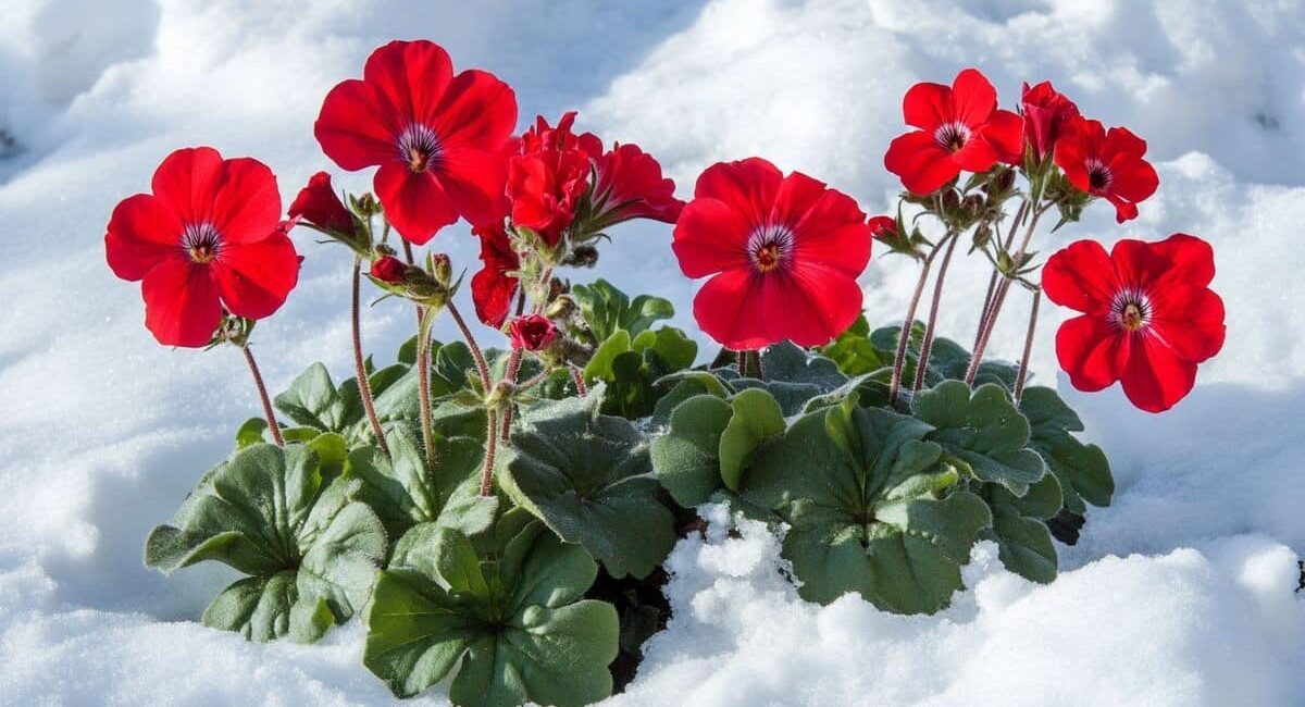 I tuoi gerani sono a rischio? La temperatura critica da non superare quest'inverno per salvaguardarli.