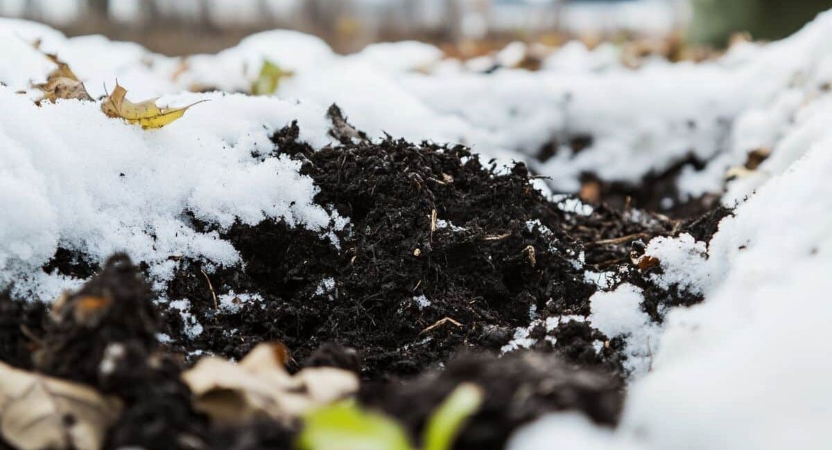 Piccole ma fondamentali pratiche per mantenere il compost attivo in inverno, anche con gelo estremo