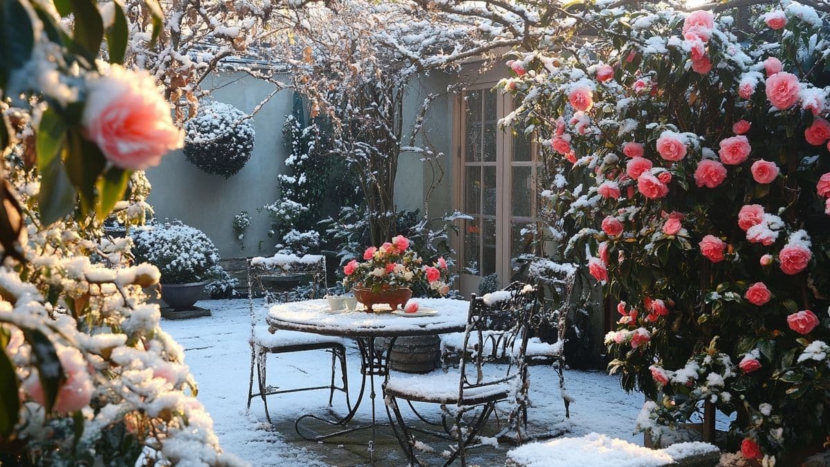 Un giardino invernale da sogno