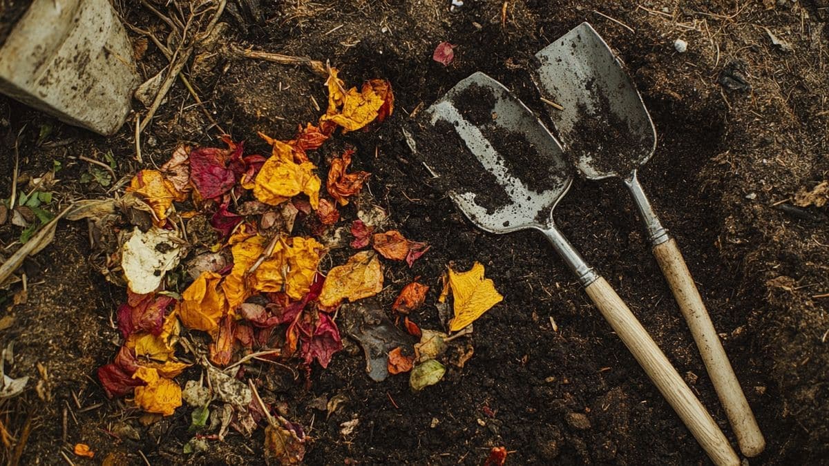 2. Stendere una buona dose di compost